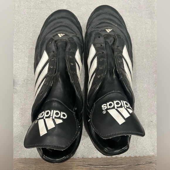 adidas Other - [US8] Vintage Adidas Men's Black and White Leather Cleats Soccer Football